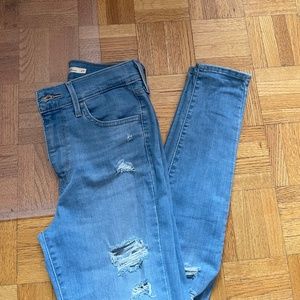 Levis high waisted skinny jeans